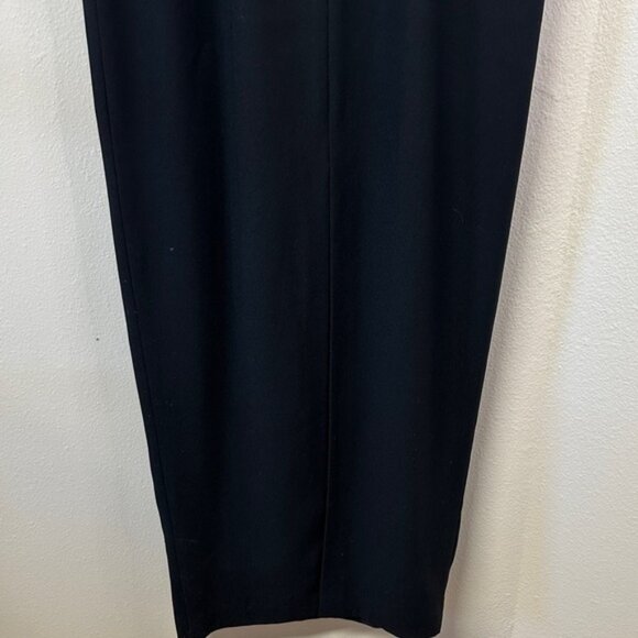 NWT Adrianna Papell Evening Short Sleeve Black Beaded Silk Empire Dress 12 - Picture 9 of 10